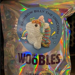 The Woobles Rainbow Billy the Unicorn Crochet Kit